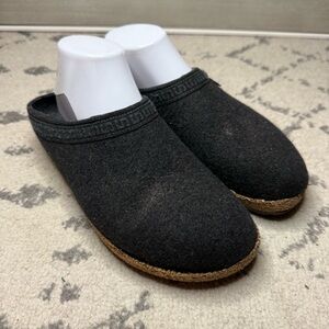 STEGMANN Dark Grey Wool Cozy Loungewear Clogs